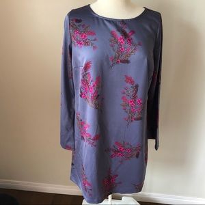 Satin Shift Dress Purple Size M NWT
